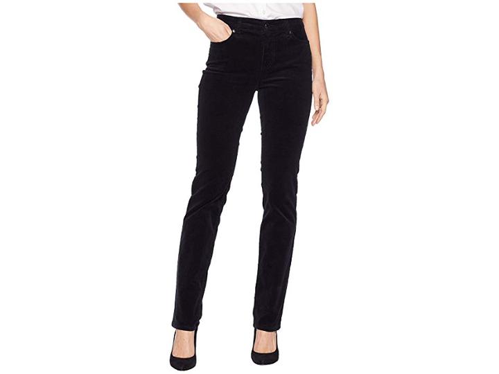 Lauren Ralph Lauren Premier Straight Corduroy Jeans (polo Black) Women's Casual Pants