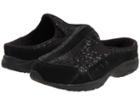 Easy Spirit Travelwool 8 (black Suede) Women's Clog Shoes