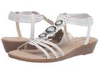 Rialto Georgy (white Metallic Smooth) Women's Dress Sandals