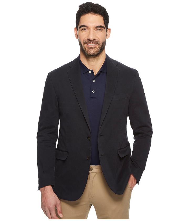 Polo Ralph Lauren Garment Dyed Cotton Stretch Sportcoat (navy) Men's Coat