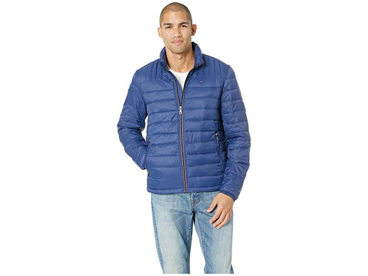 Tommy Hilfiger Faux Down Puffer (deep Blue) Men's Coat