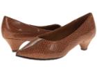 Soft Style Alesia (cognac Shiny Snake) Women's 1-2 Inch Heel Shoes