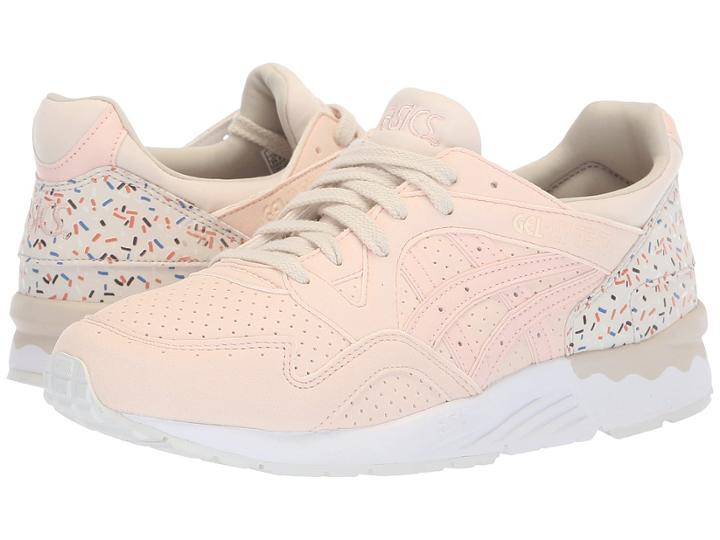 Asics Kids Gel-lyte V (big Kid) (vanilla Cream/vanilla Cream) Kids Shoes
