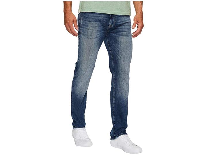 Mavi Jeans Marcus Regular Rise Slim Straight In Mid Destroyed Authentic Vintage (mid Destroyed Authentic Vintage) Men's Jeans