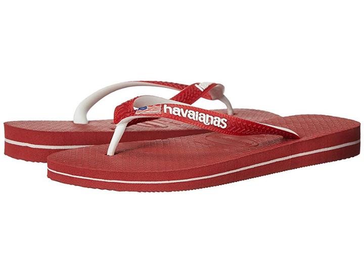 Havaianas Usa Logo Sandal (red) Women's Sandals