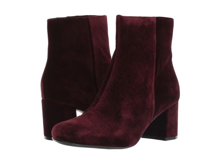 Naturalizer Westing (bordo Velvet Fabric) Women's  Boots
