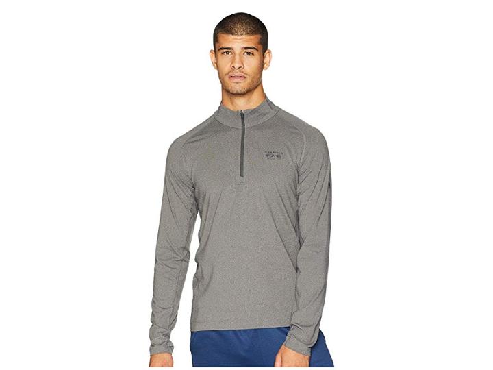 Mountain Hardwear Buttermantm 1/2 Zip (heather Shark) Men's Long Sleeve Pullover