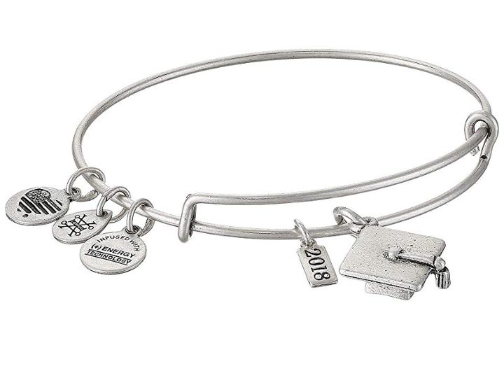 Alex And Ani Graduation Cap 2018 Bracelet (rafaelian Silver) Bracelet