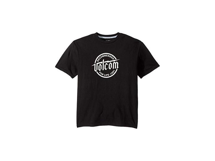 Volcom Kids Boltz Short Sleeve Tee (big Kids) (black) Boy's T Shirt