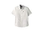 Volcom Kids Bleeker Short Sleeve Shirt (big Kids) (white) Boy's Short Sleeve Button Up