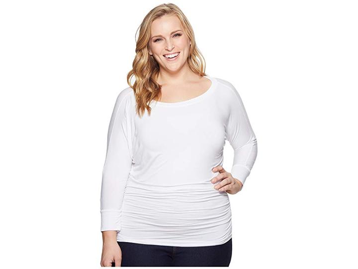Kari Lyn Plus Size Lara Top (white) Women's Clothing