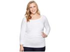 Kari Lyn Plus Size Lara Top (white) Women's Clothing