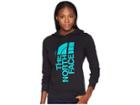 The North Face Trivert Pullover Hoodie (tnf Black/kokomo Green) Women's Sweatshirt