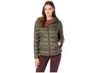 French Connection Hooded Short Puffer (olive) Women's Coat