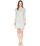 Tribal French Terry Dress With Pockets And Stud Detail (grey Mix) Women's Dress