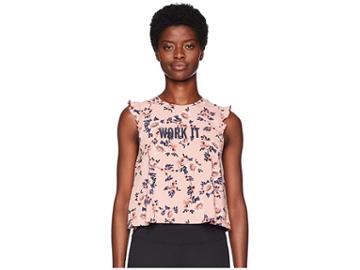 Kate Spade New York Athleisure Prairie Rose Work It Tank Top (faded Peony) Women's Sleeveless