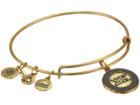 Alex And Ani Sigma Kappa Charm Bangle (rafaelian Gold Finish) Bracelet