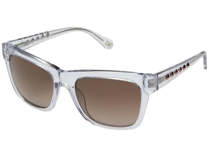 Diane Von Furstenberg Leah (crystal Clear) Fashion Sunglasses
