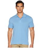 Agave Denim Cape Town Short Sleeve Polo (silver Lake Blue) Men's Short Sleeve Pullover