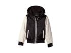 Urban Republic Kids Charlie Embroidered Satin W/ Fleece Hoodie (toddler) (fog Grey) Boy's Coat