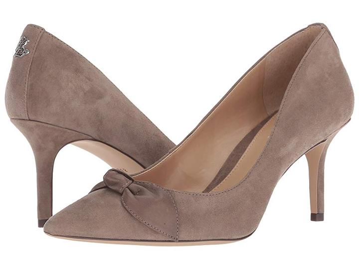 Lauren Ralph Lauren Lee (light Taupe/light Taupe Kid Suede/super Soft Leather) Women's Shoes