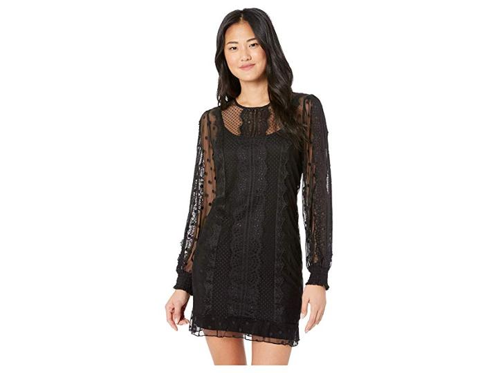 Minkpink Layla Lace Dress (black) Women's Dress