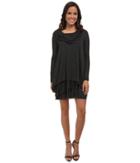 Kensie Cowl Neck Dress (heather Charcoal) Women's Dress