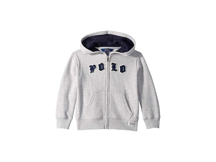 Polo Ralph Lauren Kids Cotton-blend Fleece Hoodie (toddler) (andover Heather) Boy's Sweatshirt