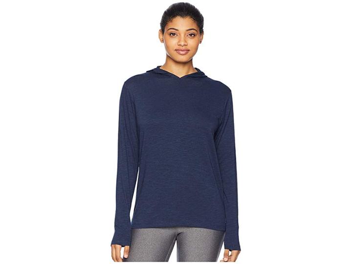 Tasc Performance Nola Long Sleeve Hoodie (classic Navy) Women's Sweatshirt