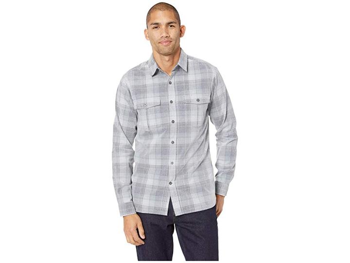 Royal Robbins Covert Cord Long Sleeve (light Pelican) Men's Long Sleeve Button Up