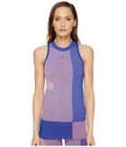 Adidas By Stella Mccartney Yoga Seamless Tank Top Az6670 (dusk Pink/bold Blue) Women's Sleeveless