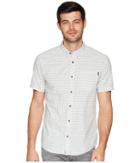O'neill Carlyle Short Sleeve Woven Top (white) Men's Clothing