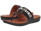 Fitflop Deltatm Bejewelled Toe Post (black) Women's Sandals