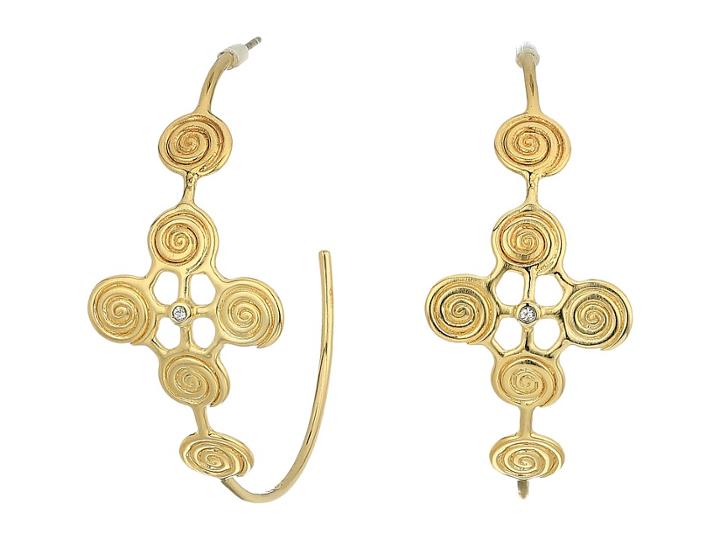 Elizabeth And James Maeve Hoop Earrings (yellow Gold) Earring