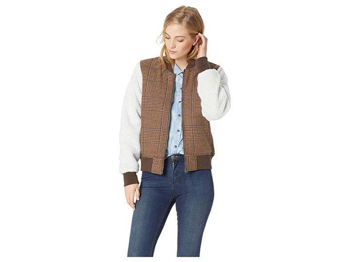 Vans Junction Bomber (glen Plaid) Women's Coat