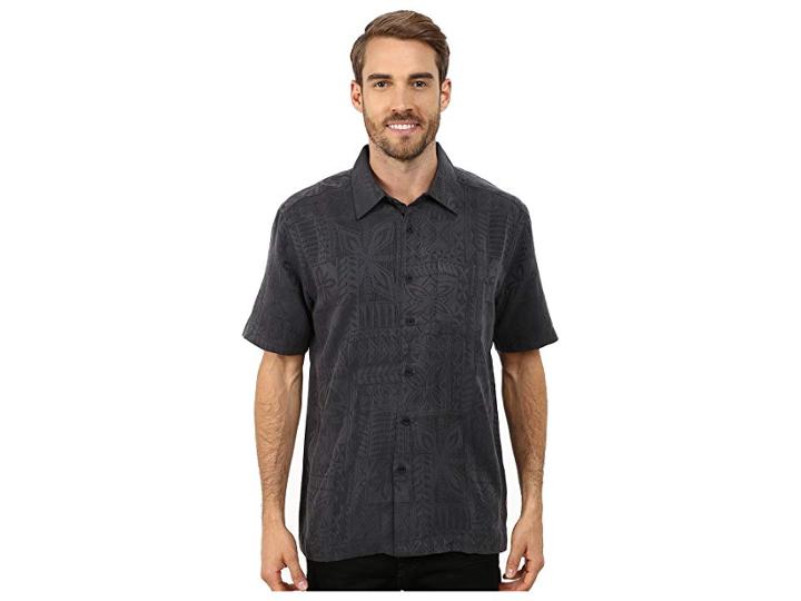 Quiksilver Waterman Aganoa Bay 4 Woven Top (black) Men's Clothing