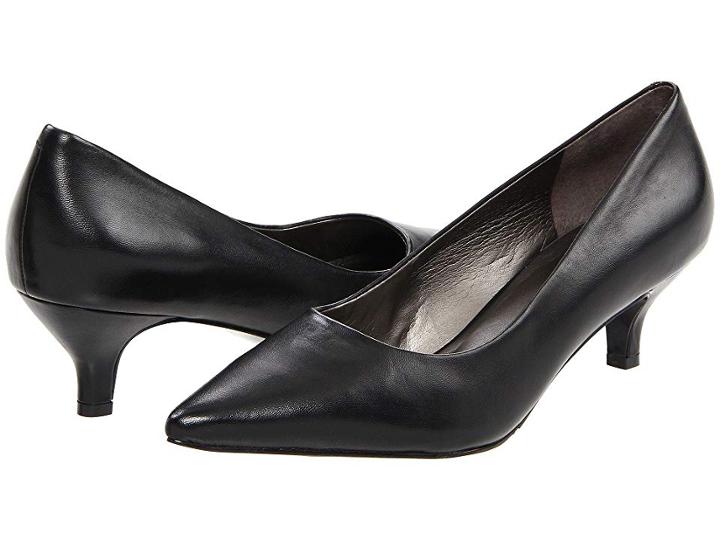 Trotters Paulina (black Soft Kid) Women's 1-2 Inch Heel Shoes