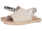 Toms Clara (birch Suede/silver Specchio) Women's Slide Shoes