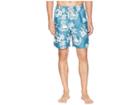 True Grit Waterman Outrigger Drawstring Swim Boardshorts W/ Mesh Lining (blue) Men's Swimwear