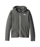 The North Face Kids Glacier Full Zip Hoodie (little Kids/big Kids) (tnf Medium Grey Heather/tnf White) Girl's Fleece