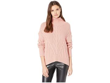 Nevereven Chunky Cable Turtleneck (pinch) Women's Sweater
