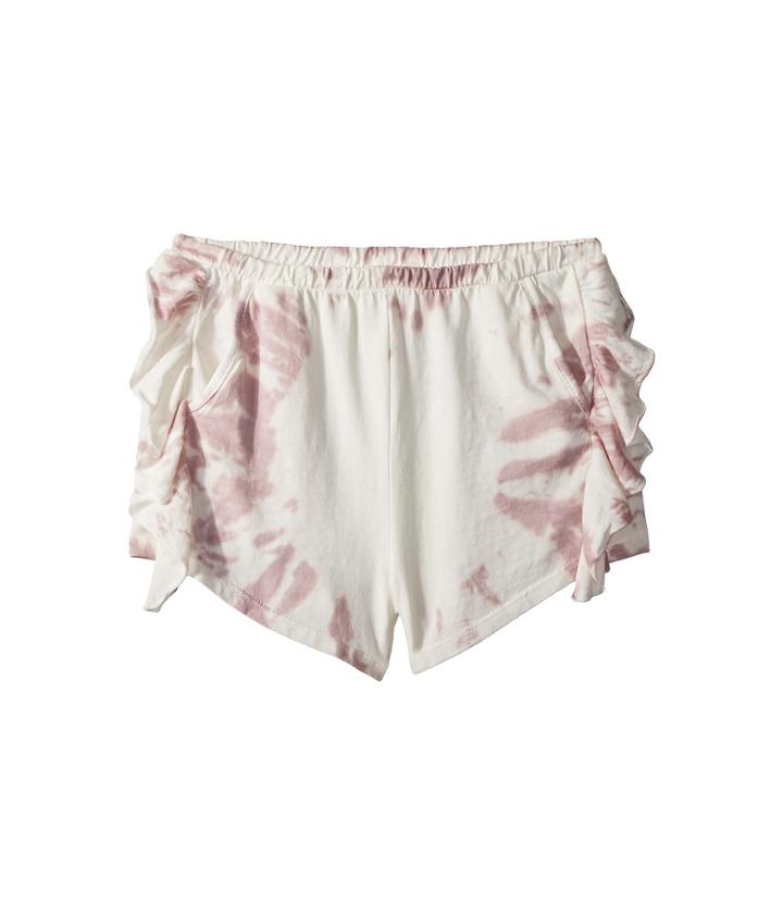 Chaser Kids Super Soft Ruffle Side Shorts (big Kids) (tie-dye) Girl's Shorts