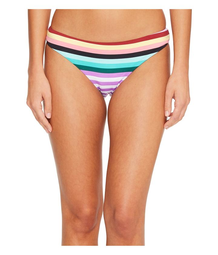 The Bikini Lab Stripeout Cinched Back Hipster Bikini Bottom (multi) Women's Swimwear