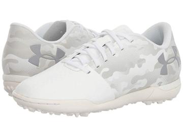 Under Armour Kids Spotlight Turf Jr Soccer (little Kid/big Kid) (white) Kids Shoes