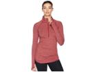 The North Face Motivation Stripe 1/2 Zip (rumba Red Micro Stripe) Women's Long Sleeve Pullover