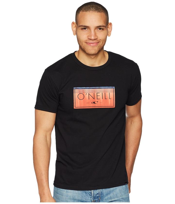 O'neill Arts Short Sleeve Screen Tee (black) Men's T Shirt