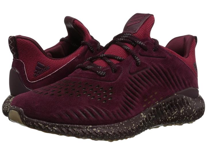 Adidas Alphabounce Sushi Suede (maroon/trace Khaki/white) Men's Running Shoes