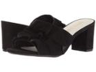 Anne Klein Cerise (black/black Suede) Women's Slide Shoes