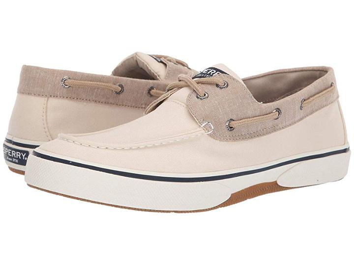 Sperry Halyard 2-eye Chambray (ivory) Men's Shoes