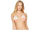 Luli Fama Los Flamencos Lurex Trim D/dd-cup Triangle Halter Top (multi) Women's Swimwear